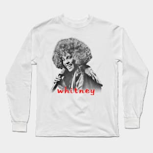 whitney houton vintage retro Long Sleeve T-Shirt